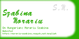 szabina morariu business card